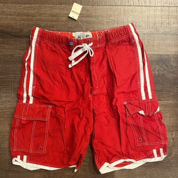 HollisterMen’s Solid Swimsuit